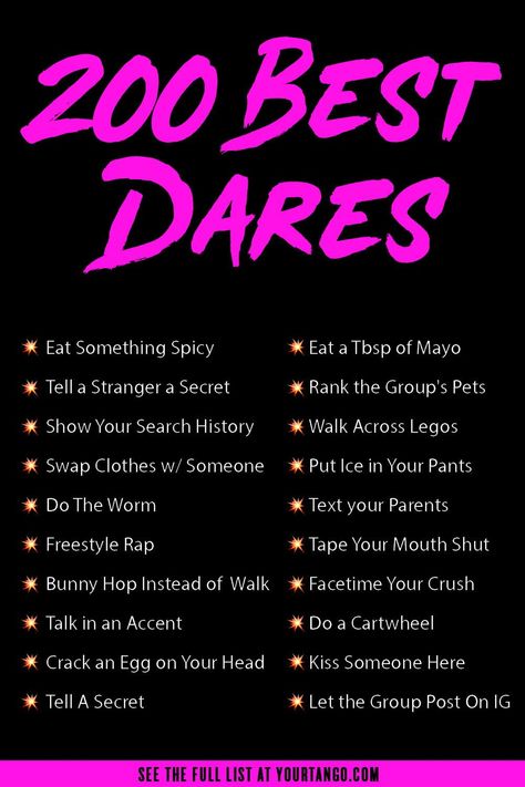 Try out these good truth or dare questions over text or in person with your best friends. True Or Dare Questions, Best Dares, Dare Ideas, Funny Truth Or Dare, Funny Dares, Good Truth Or Dares, Fun Dares, Truth Or Truth Questions, Truth Or Dare Games