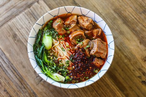 The BEST Pork Rib Noodle Soup Recipe & Video - Seonkyoung Longest Pork Rib Marinade, Pork Ribs Soup, Ribs Soup, Pork Riblets, Baked Pork Ribs, Pork Ribs Grilled, Boneless Pork Ribs, Chili Oil Recipe, Country Style Pork Ribs