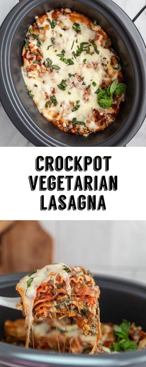 Slowcooker Lasagne, Easy Slow Cooker Dinner, Crockpot Vegetarian, Vegetarian Slow Cooker Recipes, Zucchini Recipes Healthy, Slow Cooker Dinner Recipes, Crockpot Lasagna, Vegetarian Crockpot Recipes, Slow Cooker Lasagna