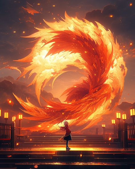 Phoenix Reborn, Prints Inspiration, Phoenix Fire, Phoenix Feather, Phoenix Art, Phoenix Bird, Fire Bird, Pose References, Mythical Creatures Art