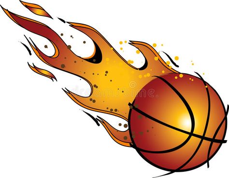 Flaming Basketball...Vector / Clip Art stock illustration Basketball On Fire, Basketball Canvas Art, Flaming Basketball, Basketball Vector, Fire Illustration, Basketball Tattoos, Basketball Drawings, Basketball Clipart, Basketball Canvas