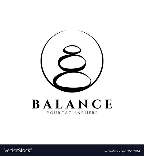 Stability Symbol Tattoo Ideas, Balance Logo Design Symbols, Relax Logo Design, Stability Symbol, Circle Illustration Design, Meditation Signs, Balance Logo Design, Relax Logo, Zen Background