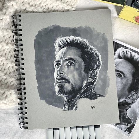 Fantastic marker art by @teganleighdraws on Strathmore Toned Gray Sketch paper.⠀⠀ ⠀ #endgame #ironman #theavengers #avengers #robertdowneyjr #tonystark #avengersendgame #strathmore #strathmoreart #strathmorepaper #tonedpaper #tonedgray #tonedart #tonedsketch #graypaper #sketchbook #art #artist #artwork #marker #markerart #markers #illustration #markerillustration #portrait #portraitart #sketch #draw #drawing #marvel Markers Illustration, Digital Art Sketches, Drawing Marvel, Different Art Forms, Journaling Digital, Sketch Paper, Different Art, Kpop Drawings, Toned Paper