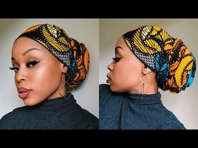 Quick & Easy Low Bun Headwrap/Turban Tutorial (Short Hair & TWA Friendly) - YouTube Bun Headwrap, Easy Low Bun, Headwrap Styles, Protective Style Braids, Headwrap Hairstyles, Cultural Appreciation, Ankara Headwrap, Turban Tutorial, African Hair Wrap