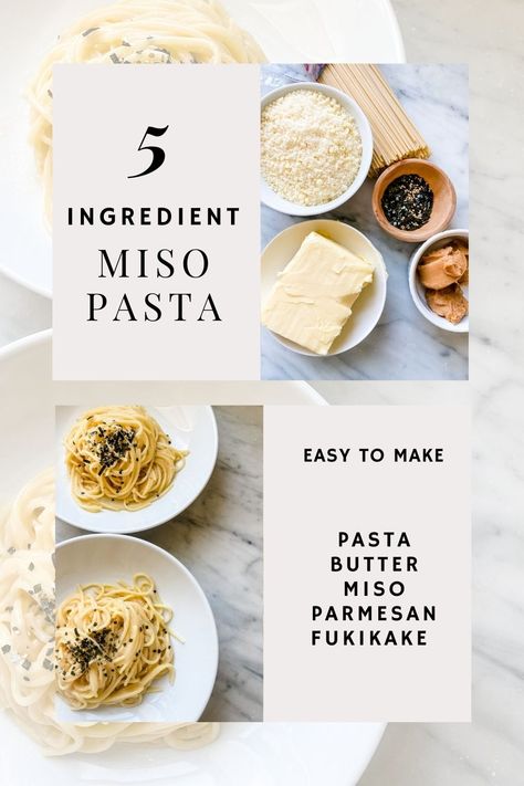 make 5-ingredient miso pasta for a quick meal | Most Lovely Things Miso Pasta, Butter Pasta, Perfect Pasta, Quick Meal, 5 Ingredient, Easy Pasta, Whole 30 Recipes, Food 52, Lovely Things