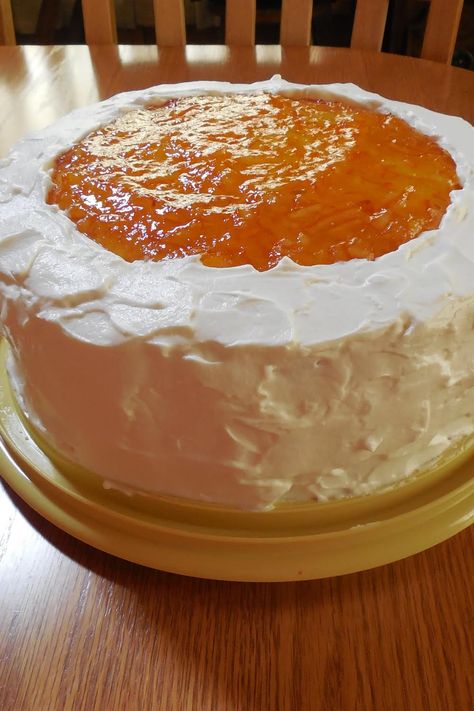 Esther's Orange Marmalade Cake   from the Mitford Series Orange Marmalade Cake Recipe, Orange Marmalade Cake, Mitford Series, Marmalade Cake, Yoghurt Cake, Layer Cake Recipes, Orange Marmalade, Round Cake, Orange Cake