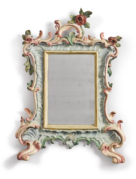 Venetian Furniture, Mirror Paint, Ceramic Framed, Antique Picture Frames, European Sculpture, French Rococo, Mirror Plates, Dressing Mirror, European Furniture