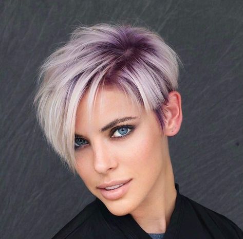 50+ Boldest Funky Colored Pixie Cut Ideas Pastel Pixie Hair, Pixie Hair Color, Edgy Short Haircuts, Funky Short Hair, Thick Hair Cuts, Short Hair Pixie Cuts, Pixie Haircut For Thick Hair, Edgy Short Hair, Short Hair Color