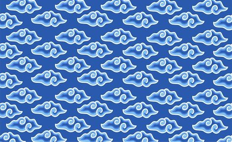 Vector batik mega mendung blue pattern b... | Premium Vector #Freepik #vector #fashion-pattern #fabric-pattern #textile-pattern #batik-indonesia Blue Pattern Background, Mega Mendung, Blue Background Patterns, Pattern Batik, Batik Pattern, Textile Pattern, Pattern Background, Pattern Fabric, Fabric Pattern