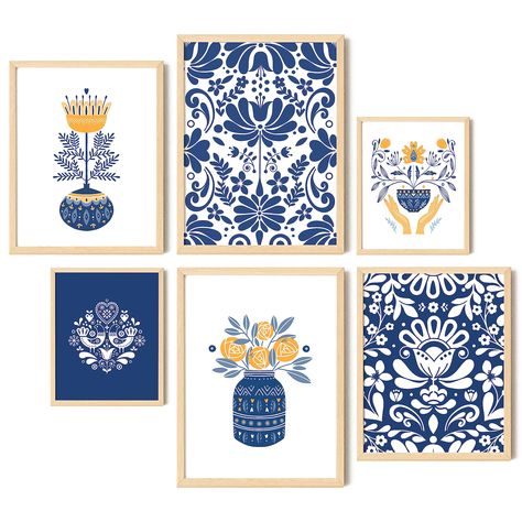 PRICES MAY VARY. Elegant Scandinavian Decor: These Scandinavian wall print embody the timeless design principles of Nord decor for home. The soft abstract shapes of Norwegian folk poster will effortlessly complement any home decor, living room, bedroom, kitchen or office Scandinavian Flower Set Includes: Our Swedish folk art provides you with six diverse flowers art, two each in sizes 12x16 inches, 11x14 inches, and 8x10 inches, allowing for hanging and adding a touch of Norwegian decorations st Scandinavian Folk Art Swedish Style, Norwegian Decor, Folk Art Prints, Scandinavian Painting, Scandinavian Artwork, Pictures For Bedroom, Scandinavian Decor Living Room, Kitchen Wall Art Printables, Nordic Winter