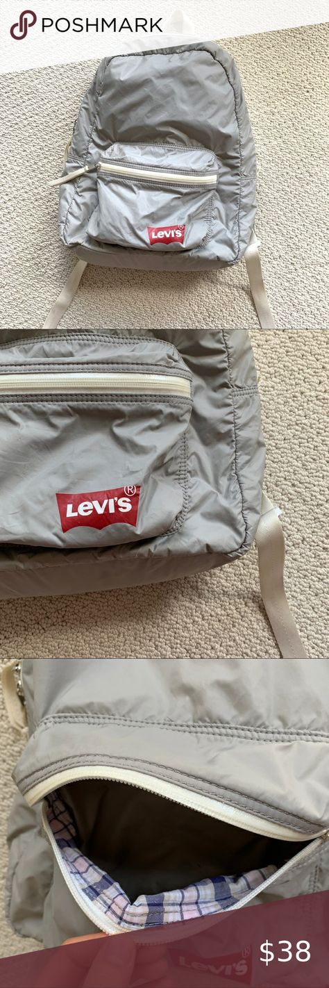 Light Backpack, Llbean Backpack, Bags Backpacks, Gray White, Light Gray, Levi's, Light Grey, Backpacks, Buy And Sell