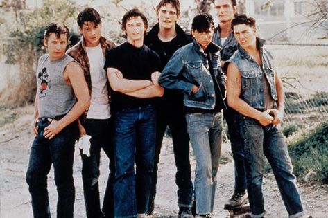 80s Movie Halloween Costumes - Pop-Culture, Film Inspo 80s Movie Costumes, The Outsiders Preferences, 80s Characters, 80s Halloween Costumes, The Outsiders 1983, 80s Nostalgia, Ralph Macchio, 90s Movies, Staring At You