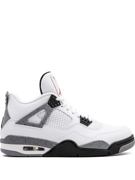 JORDAN JORDAN AIR JORDAN 4 RETRO SNEAKERS - WHITE. #jordan #shoes Jordan Air 4 Retro, Jordan Air 4, Swag Fits, Expensive Outfits, Jordans Retro, Dream Shoe, Trendy Shoes Sneakers, Jordan Shoes Girls, Pretty Shoes Sneakers