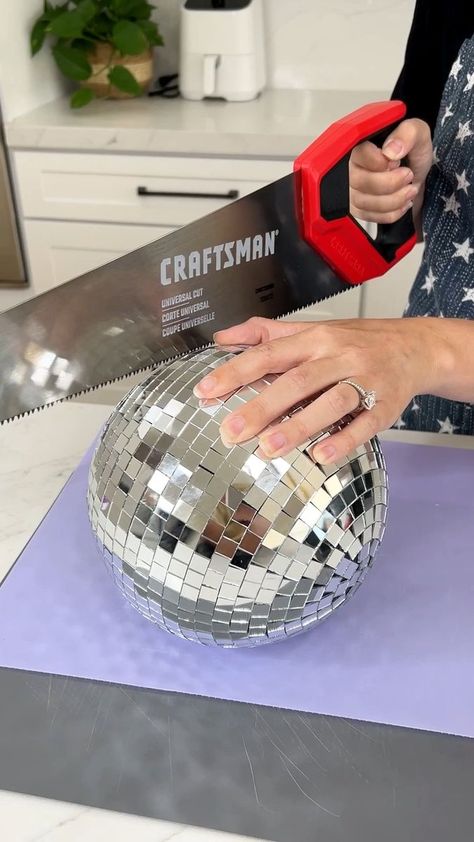 Paint A Disco Ball, Disco Ball Centerpiece Ideas, Candle Interior, Justine Kameron, Diy Disco Ball, Disco Decor, Make A Candle, Candle Decorations, Disco Decorations