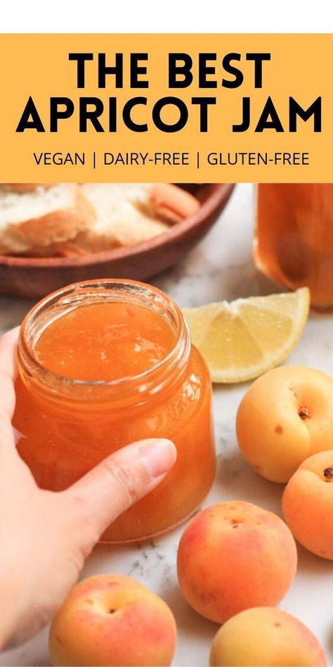 Easy Apricot Jam Recipe, Apricot Jam Recipe, Canning Fruit Recipes, Healthy Jam, Jam Without Pectin, Jam Homemade, Apricot Jam Recipes, Make Jam, Easy Jam