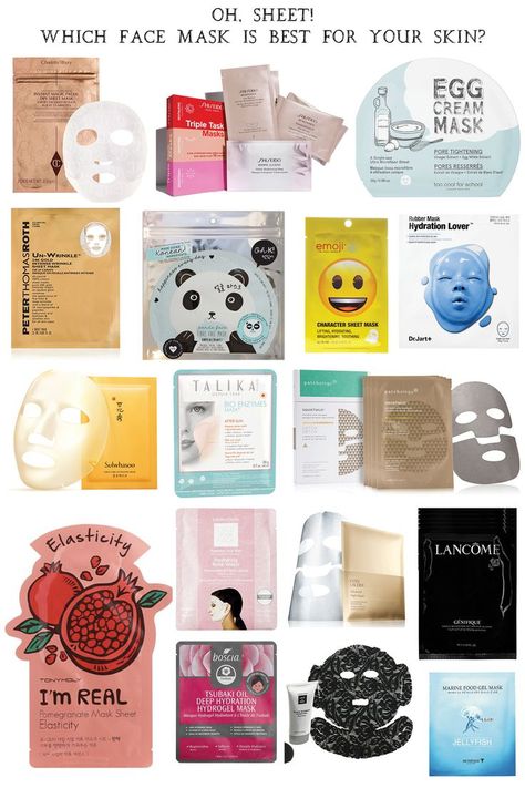 Oh, Sheet! How to Pick the Best Sheet Mask for Your Skin || Dressed to Kill #sheetmasks #beautytips #skincaretips Rubber Face Mask, Best Sheet Masks, Face Mask Sheet, Gel Face Mask, Face Sheet Mask, Beauty Tips For Face, Gel Mask, Best Beauty Tips, Best Face Mask