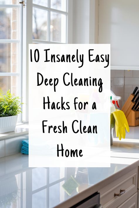 Tips For Deep Cleaning Your House, Hacks For Cleaning House, Quick Deep Cleaning House, How To Clean A Filthy House, Deep Clean Schedule Home, Deep Clean New House, Super Clean House, Fastest Way To Clean Your Room, Speed Cleaning Hacks