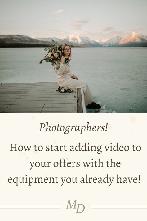 Hybrid Handbook | Montana Diaries | Do you want to create beautiful films with the equipment you already use in your photography business? Yes, it is possible to learn videography and become a hybrid shooter with the equipment you have as a photographer. If you've been wondering how to learn videography and start hybrid photography, I have a guide for you! Download my Free Pdf Guide to getting started with videography now! How To Videography, How To Start A Photography Side Business, How To Become A Photographer, Learn Videography, Hybrid Photography, Become A Photographer, Beautiful Film, Side Business, Side Jobs