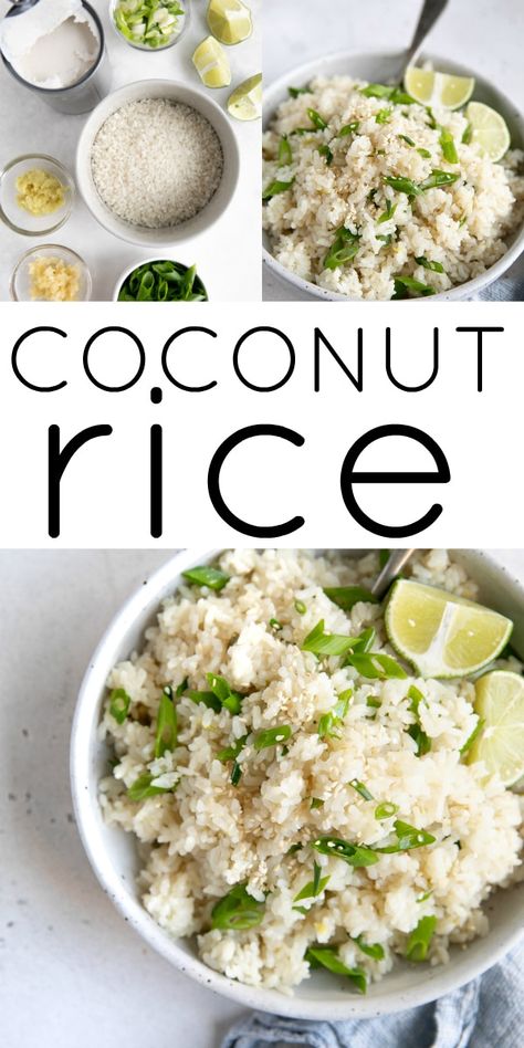 Rice Cooker Coconut Rice, Saffron Rice Recipe, Veggie Casseroles, Coconut Rice Recipe, Plain Rice, Delicious Rice, Protein Bowls, Rice Cooker Recipes, Satisfying Eats