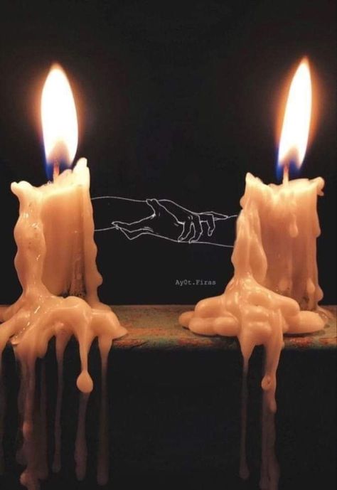 Sabrina Tattoo, Candle Drawing, Arte Aesthetic, Candle Images, Candle Burning, Fire Image, Flame Art, Dripping Candles, Jesus And Mary Pictures