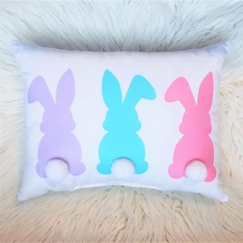 15 Cute Handmade Easter Pillow Designs For A Jolly Seasonal Decor Easter Bunny Decor, Stars Nursery Decor, Bunny Pillow, Spring Banner, Easter Pillows, Spring Pillows, Custom Baby Gifts, Baby Pillow, Cute Easter Bunny