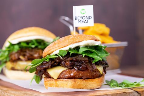 "We remain committed to our goal of establishing a production footprint in Asia before the end of 2020 ... The magnitude of the opportunity in Asia merits significant investment," says Beyond Meat CEO Ethan Brown. Beth McKenna reports for The Motley Fool.  #plantbased #meat #protein #asia #stocks #investing Pollo Tropical, Beyond Burger, Meat Stock, Beyond Meat Burger, Caramelized Onions Recipe, Vegan Mayonnaise, Vegan Burger, Vegan Sausage, Meat Substitutes