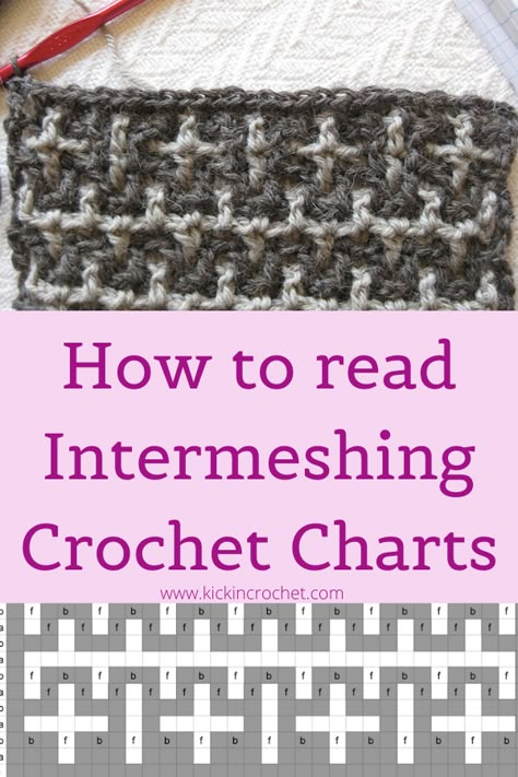 Beginner Mosaic Crochet Tutorial, How To Read Mosaic Crochet Charts, Interlocking Crochet Tutorials, Interlocking Filet Crochet Patterns, Interlocking Filet Crochet, Interlock Crochet Patterns, Interlocking Crochet Patterns Free, Mosiac Crochet Patterns Free, Interlocking Crochet Patterns