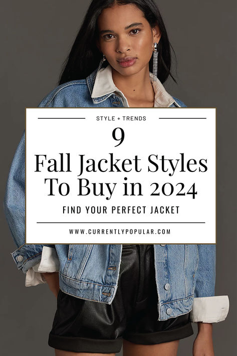 Stay ahead of the trends with our top picks for fall jackets in 2024. From stylish leather motos to cozy quilted options, these jackets will keep you warm and fashionable. Discover which styles are a must-have for your autumn wardrobe. Chic Jackets For Women, Jacket Trends 2024 Fall, Fall 2024 Jacket Trends, Jacket Trends 2024, Leather Jacket Outfit 2024, 2024 Jacket Trends, Fall Jackets 2024, Autumn 2024 Fashion Trends, Trendy Fall Jackets