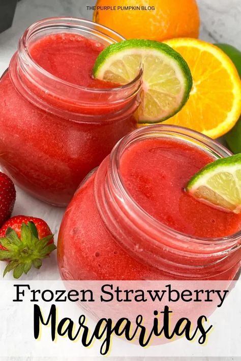 Strawberry Margaritas Frozen, Making Margaritas At Home, Frozen Margarita Recipes, Frozen Strawberry Margarita Recipe, Fruity Summer Cocktails, Strawberry Drink Recipes, Tequila And Lemonade, Tequila Drinks Recipes, Frozen Beer