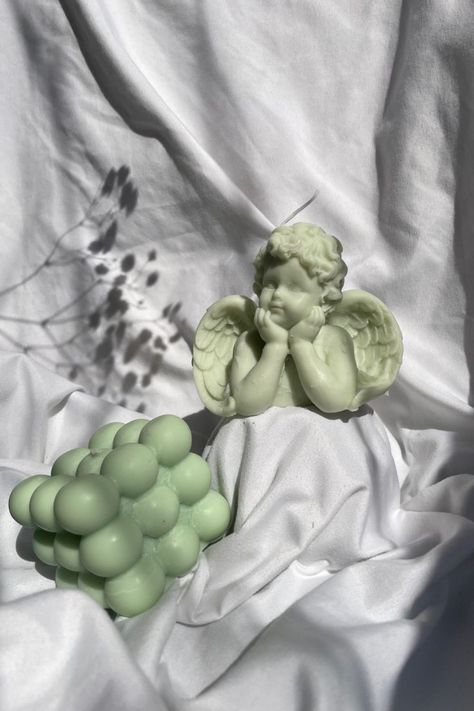 Angel Baby Cherub Candle | Room Insiration for the Summer | Find this Angel Baby Candle at our shop to perfectly decorate your bedroom or living space. Cherub Decor, Baby Candle, Angel Cherub, Candle Room, Angel Baby, Little Angel, Baby Angel, Soy Wax Candle, Wax Candle