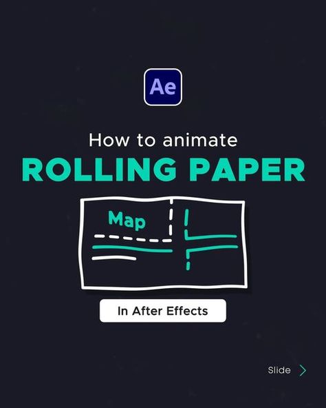 Ujjwal Khatri on Instagram: "🚨Tutorial Alert!!🚨  -ROLLING PAPER- IN 6 EASY STEPS  ✨Step 1: Create a rectangle shape, convert it to a bezier path, and animate the points as shown above.  ✨Step 2 Create another shape and animate the points, creating a semi-cylindrical shape as shown above.  ✨Step 3: Create a rolling stroke, as seen above, using the pen tool, and animate its path using the trim path.  ✨Step 4: Create a stroke using the Pen tool, and animate its position. Animate length using the trim path, as seen above.  ✨Step 5: Animate the position to bring the paper to the center, using a null object as above.  ✨Step 6:Add turbulence displace effect by creating an adjustment layer.  ⭐Learn this awesome animation in adobe after effects.   ✉️DM me for more queries  #tutorial #tips #trick Adobe After Effects Tutorials, Ux App Design, Motion Graphics Tutorial, Adobe Tutorials, Learning Stations, Motion Design Video, Motion Graphics Inspiration, Blender Tutorial, After Effect Tutorial