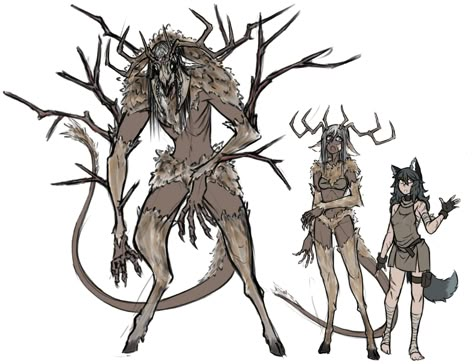 Wendigo Monsters, Wolf Witch, Fantasy Inspo, Monster Girl Encyclopedia, 다크 판타지, Creature Drawings, Monster Concept Art, Fantasy Monster, Fantasy Creatures Art