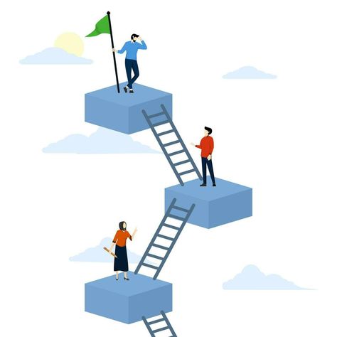 Goal Ladder, Company Hierarchy, People Climbing, Success People, Ladder Of Success, Achieve Goals, Achieving Goals, Career Development, Sociology