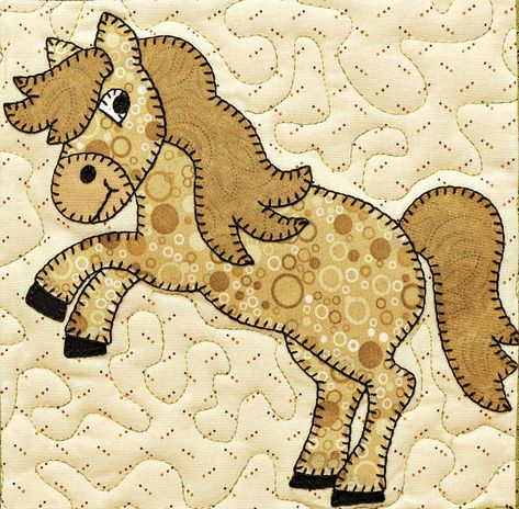 Mustang horse downloadable PDF applique quilt pattern Quilt Applique Patterns, Farm Animal Quilt, Kid Quilts Patterns, Horse Quilt, Nursery Quilt, Quilting Applique, Baby Quilt Ideas, Quilt Applique, Mustang Horse