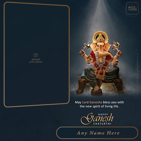 Happy Ganesh Chaturthi 2022 Greeting Cards Photo With Name Editing Ganesh Chaturthi Best Wishes, Ganesh Chaturthi Images Wishes, Ganesh Wishes, Ganesh Chaturthi Card, Ganesh Chaturthi Photos, Ganpati Invitation Card, Ganesh Chaturthi Greetings, Ganesh Chaturthi Wishes, Happy Ganesh Chaturthi Wishes