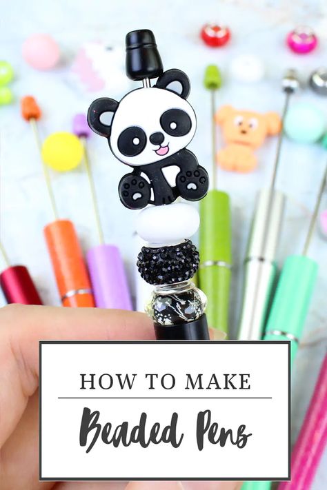 How to Make Beaded Pens The Fast and Easy Way – Golden Age Beads Blog Bead Stopper, Pen Diy, Beaded Pens, Brick Stitch Earrings, Bohemian Bags, Beadable Products, Bead Weaving Patterns, Beautiful Pen, Earring Tutorial