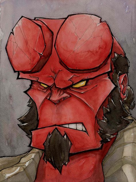 Hellboy by MatthewFletcher720 on DeviantArt Hellboy Art, Marvel Drawings, Sketch Inspiration, Pencil Art Drawings, Wallpapers Iphone, Art Appreciation, Illustration Character Design, Marvel Art, Horror Art