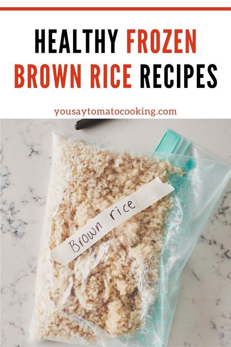 My recipe for cooked, frozen brown rice is a life saver when I'm meal planning. It means I can cut 30 minutes off my cooking time for so many easy family meals. If you don't know how to cook brown rice, or how to freeze rice and defrost it safely then read this article and make your meal times easy, healthy and quick. #gemcwade #freezermeals #freezerrecipes #mealplanning #recipes Instant Pot Brown Rice, Cook Brown Rice, Freezer Dinners, Yummy Desserts Easy, Frozen Dinners, Cooking Tomatoes, One Pot Dinners, Healthy Family Dinners, Monthly Meal Planning