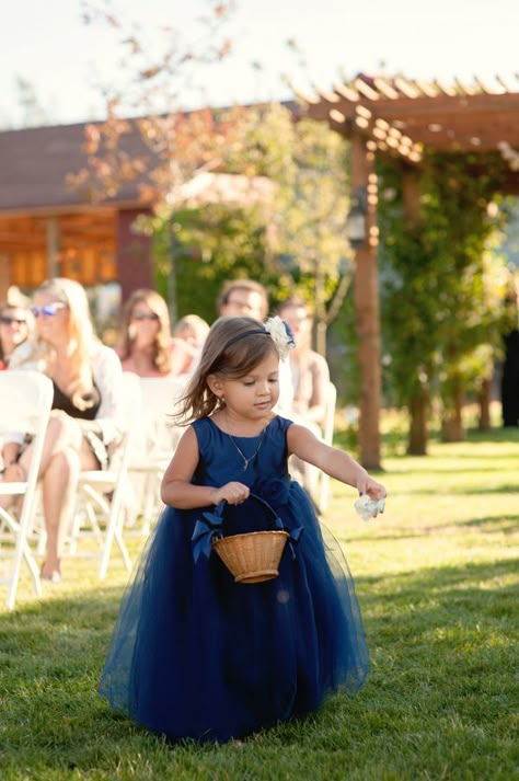 Baby Bridesmaid Dresses, Fall Wedding Flower Girl, Kids Bridesmaid Dress, Blue Flower Girl Dress, Star Themed Wedding, Girls Navy Dress, Blue Flower Girl, Bridesmaid Dresses Ideas, Galaxy Wedding