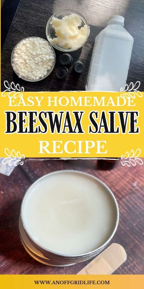 Beeswax Salve Recipe, Honey Salve, Dry Skin Home Remedies, Beeswax Salve, Herbal Salve Recipes, Beeswax Recipes, Homemade Salve, Beeswax Soap, Bee Products