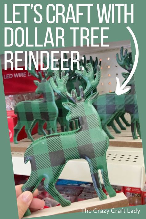 lets craft with dollar tree reindeer Dollar Tree Reindeer Craft, Dollar Tree Reindeer Diy, Wood Reindeer Diy, Diy Stocking Decorating Ideas, Diy Reindeer Decorations, Reindeer Ornaments Diy, Raindeer Ornaments, Dollar Tree Reindeer, Diy Christmas Reindeer