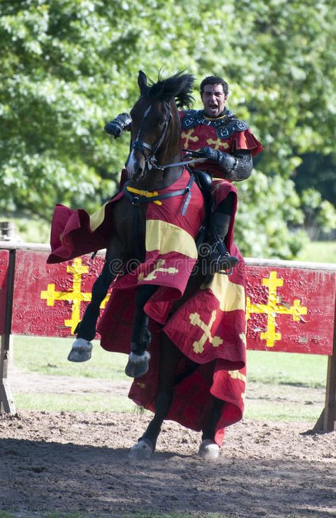 Figure Reference Male, Knight On Horseback, Aesthetic Horses, Knight Horse, Castle Photography, Medieval Horse, The Black Knight, Medieval Design, Warwick Castle