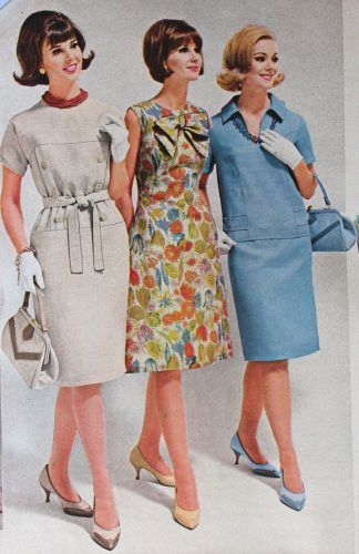 1964 transition dress with gloves, heels, and purses 70s Housewife, 1960s Outfit Ideas, 60s Housewife, 1960s Outfit, 1960 Outfits, 60s Outfit, 1960s Fashion Women, 60s Outfits, Transition Dress