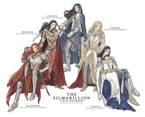 Fingon, Finrod, Turgon, Maedhros, Maglor John Howe, Tolkien Elves, Middle Earth Art, Tolkien Art, Lotr Art, Heroic Fantasy, Thranduil, Jrr Tolkien, Legolas