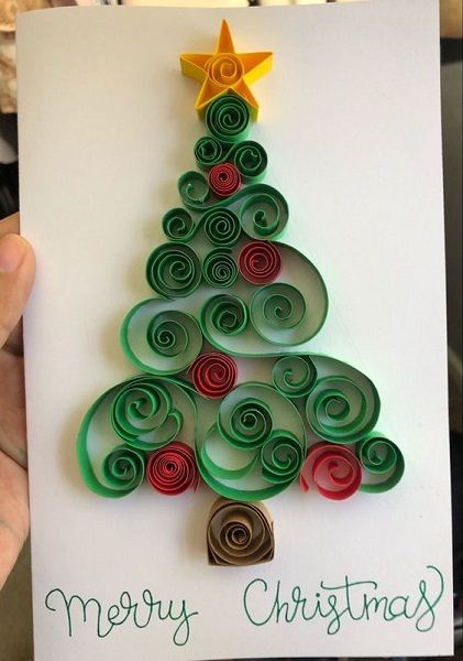 Easy Christmas crafts to make and sell for profit - miss mv Quilled Tree, Christmas Crafts To Make And Sell, Diy Quilling Crafts, Paper Quilling For Beginners, Paper Quilling Cards, Quilling Work, Desain Quilling, Quilling Christmas, Paper Quilling Patterns