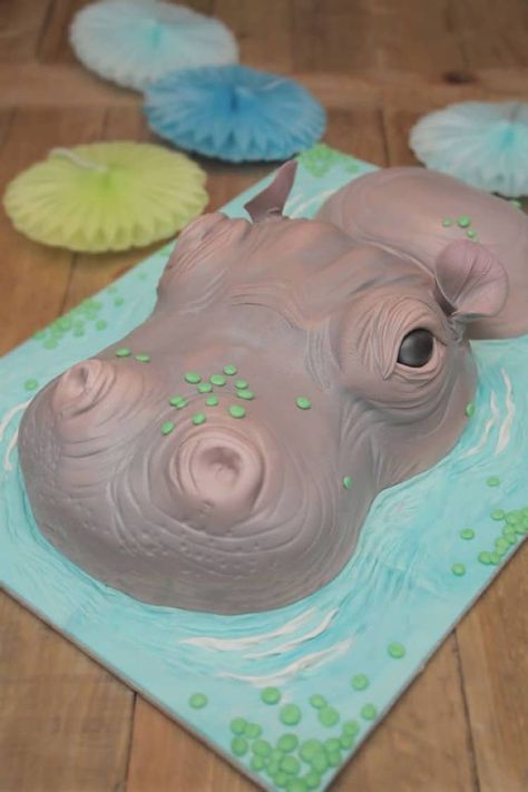 Hippo Party Ideas, Hippo Cake Ideas, Hippo Birthday Party Ideas, Hippo Decorations, Hippo Birthday Cake, Hippo Party, Hippo Cake, Hippo Birthday, Cupcake Recipes From Scratch