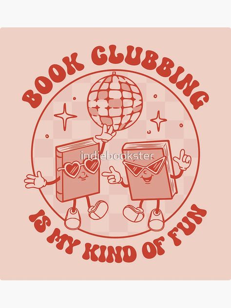 Book Club Logo Ideas, Book Club Logo, Book Club Stickers, Club Stickers, Bookstore Sticker, Book Puns, Club Merch, Book Worm Stickers, Bookworm Stickers