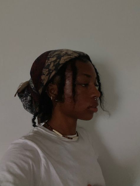 Scarves With Locs, Head Scarf Styles Locs, Short Locs Hairstyles With Scarf, Head Wrap With Short Locs, Turban Style Black Women With Locs, Head Wraps For Locs, Headwraps With Short Locs, Loc Scarf Styles, Short Locs And Headwraps