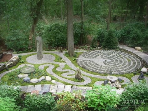 Labyrinth Garden, Garden Improvement, Spiritual Garden, Labyrinth Design, Prayer Garden, Healing Garden, Meditation Garden, Garden Area, Stone Garden