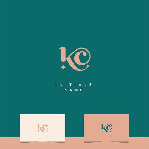 Kc Logo Design Ideas, Kc Monogram Logo, Cc Monogram Logo, Kc Monogram, Kc Logo, K Logos, Monogram Logo Design, Logo Design Typography, Initials Logo